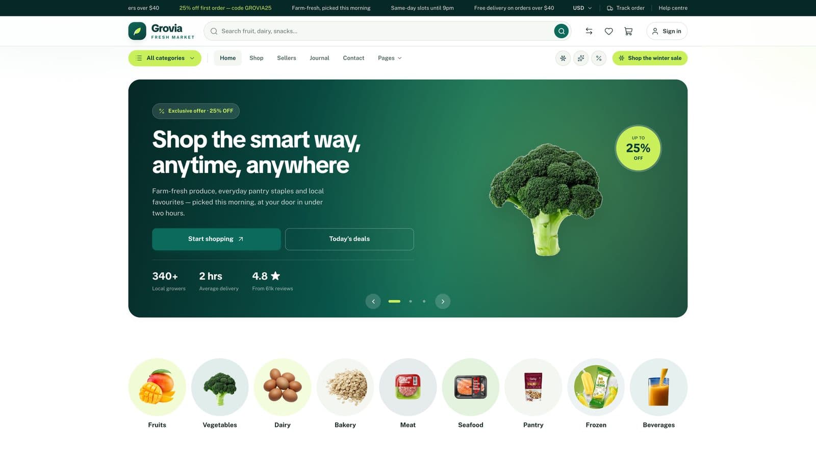 Home page